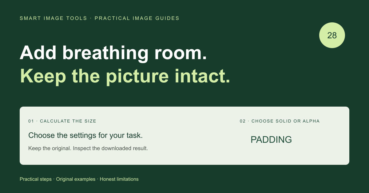 Add an Image Border or Transparent Padding: Calculate the Final Size