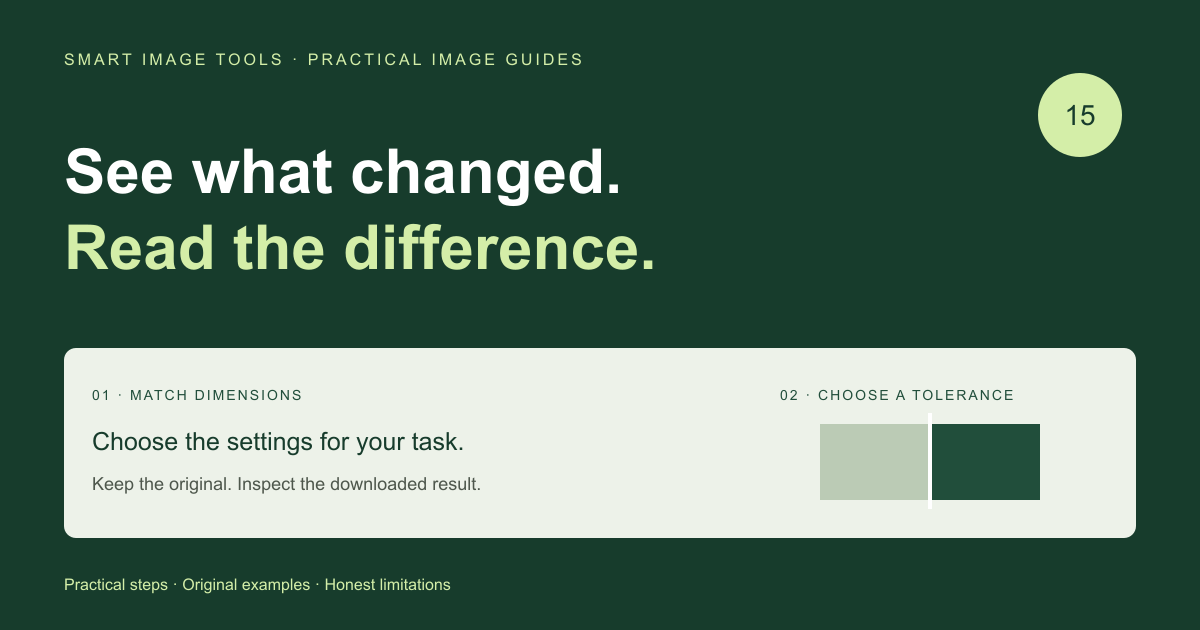 Compare Two Images: Read Pixel Differences Without Misleading Scores