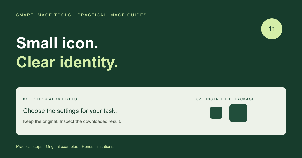 Create and Install Favicons: Small Icons That Stay Readable