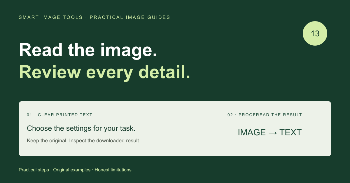 Image to Text: Improve OCR Results and Proofread the Output