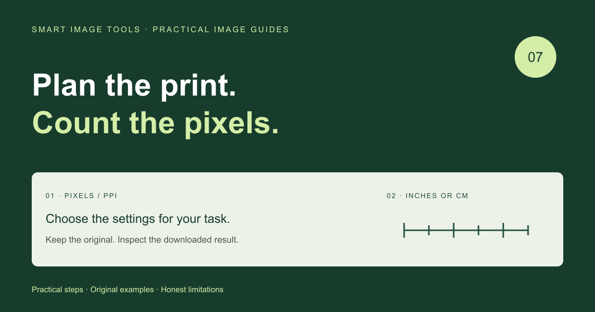 Pixels to Print Size: Calculate PPI Without Losing Detail