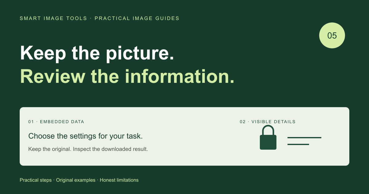 Remove Photo Metadata Before Sharing: What to Check
