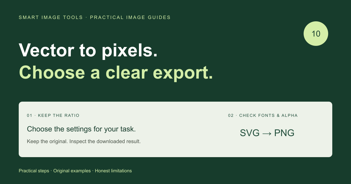 Convert SVG to PNG: Sharp Exports, Fonts and Transparency