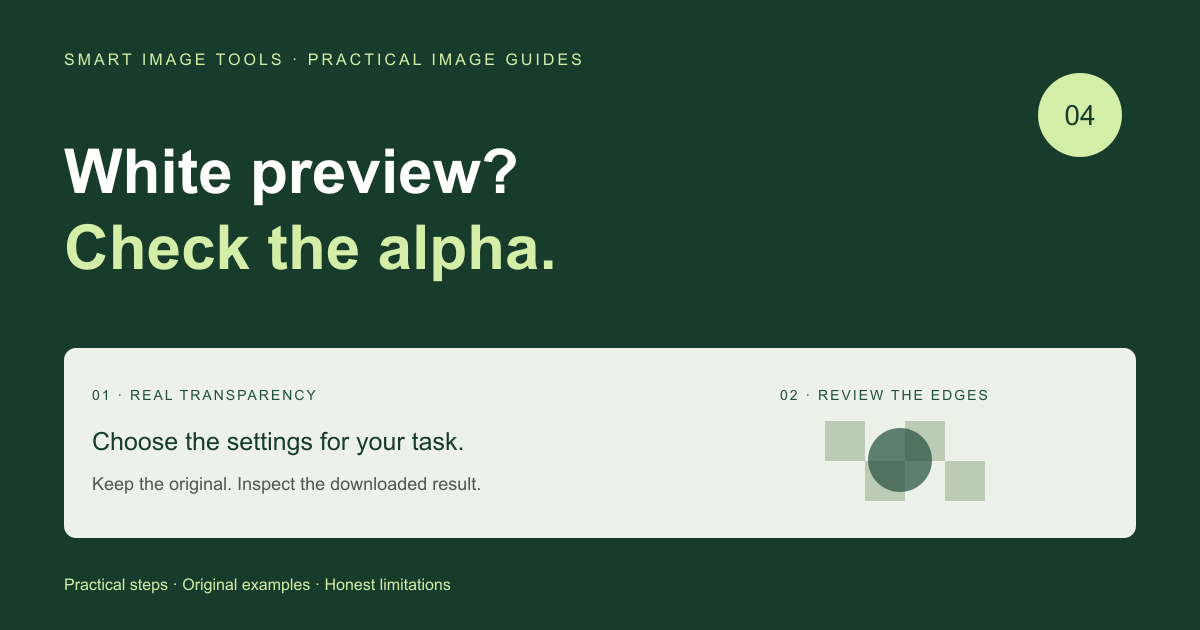 Why Your Transparent PNG Looks White—and How to Check It